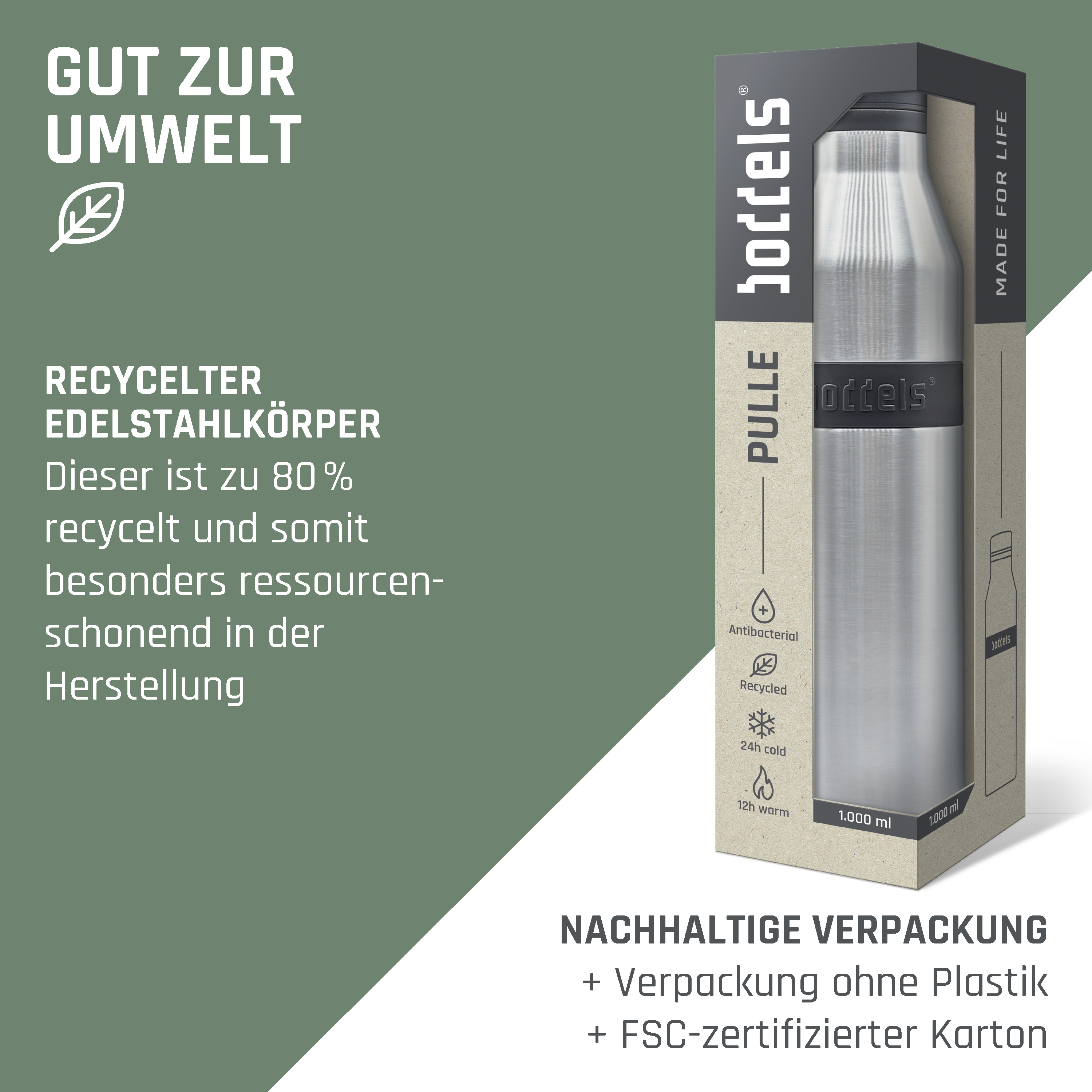 Trinkflasche PULLE 1000ml