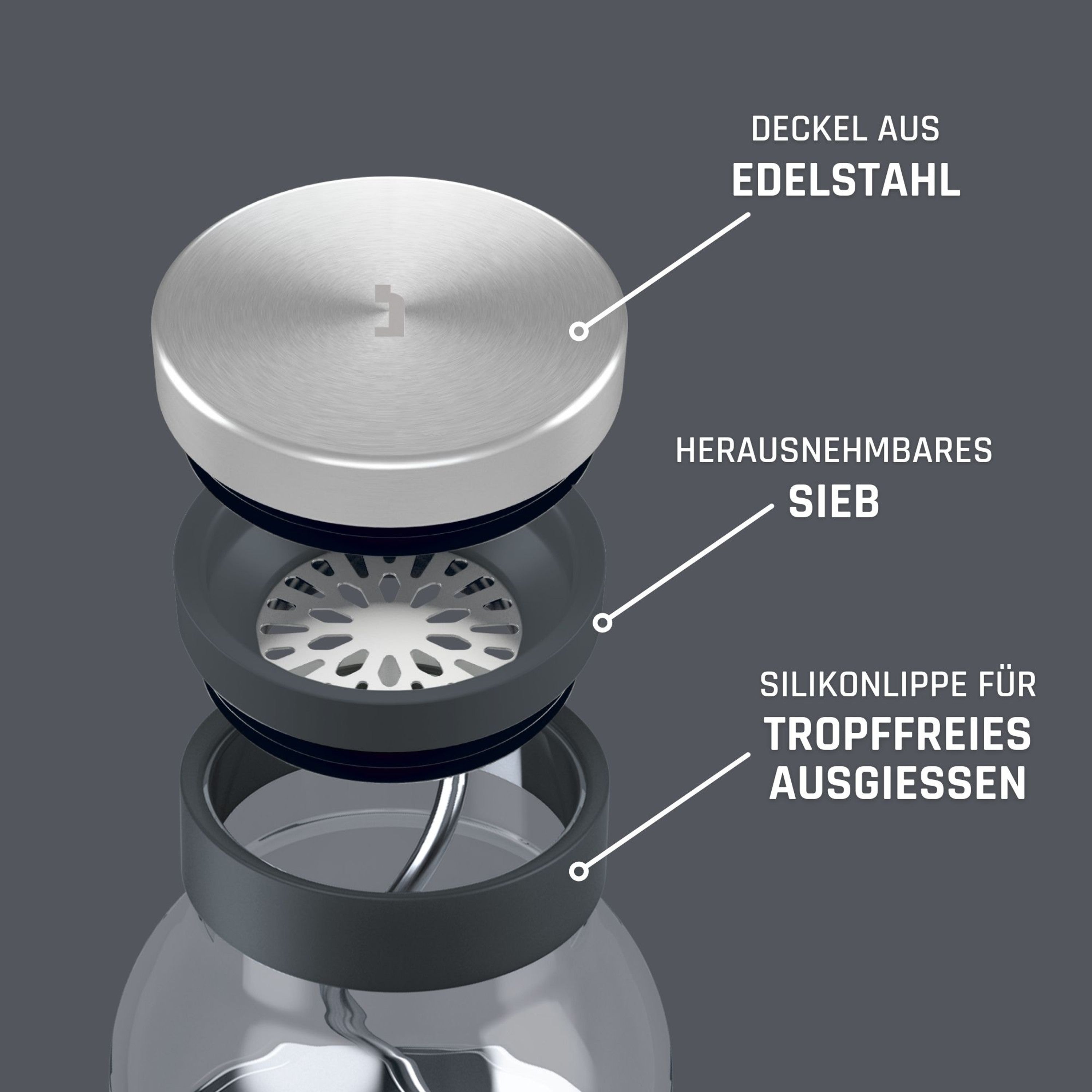Glaskaraffe SUND 1.100ml