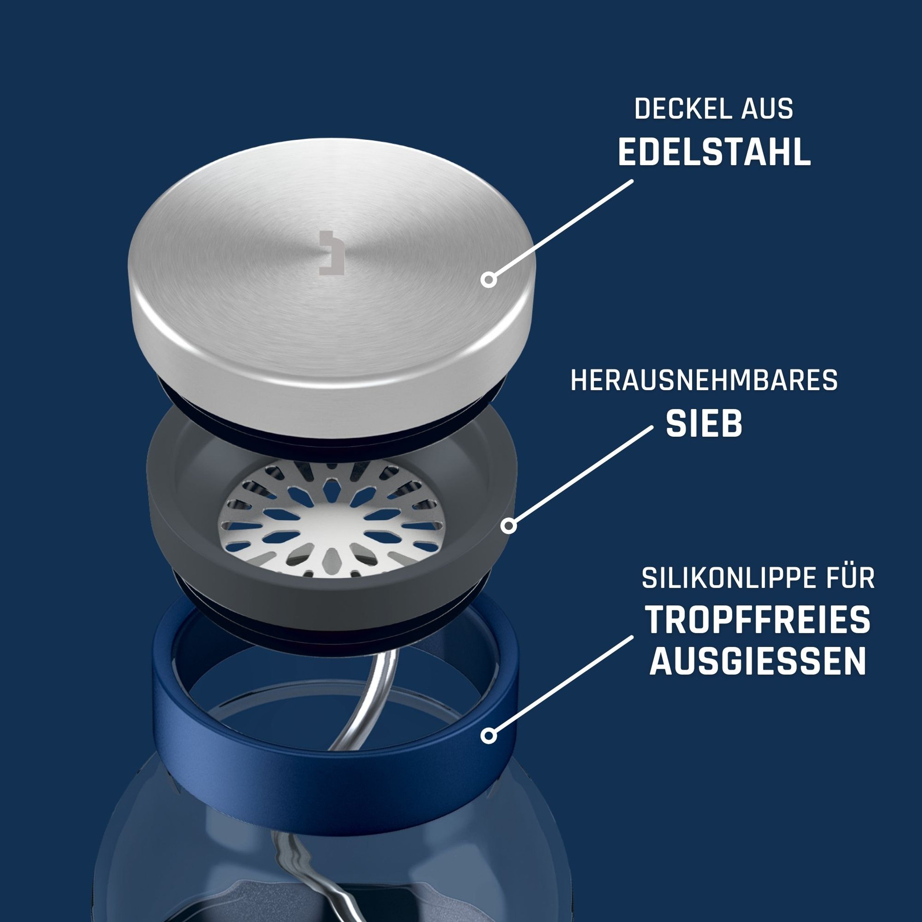 Glaskaraffe SUND 1.100ml