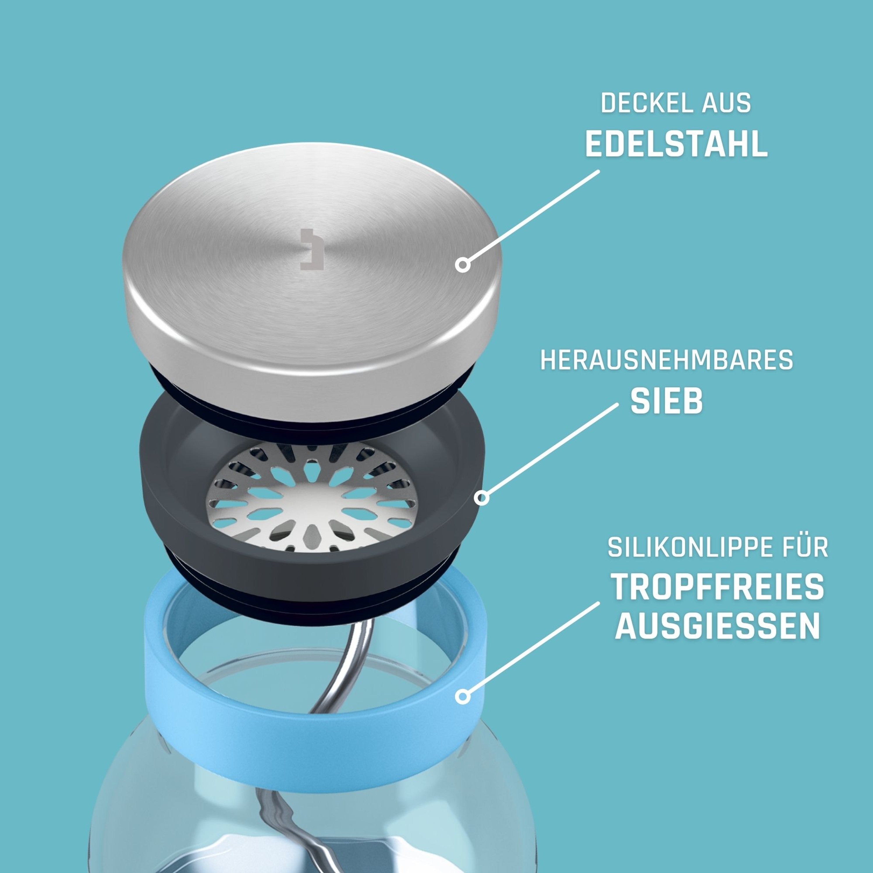 Glaskaraffe SUND 1.100ml