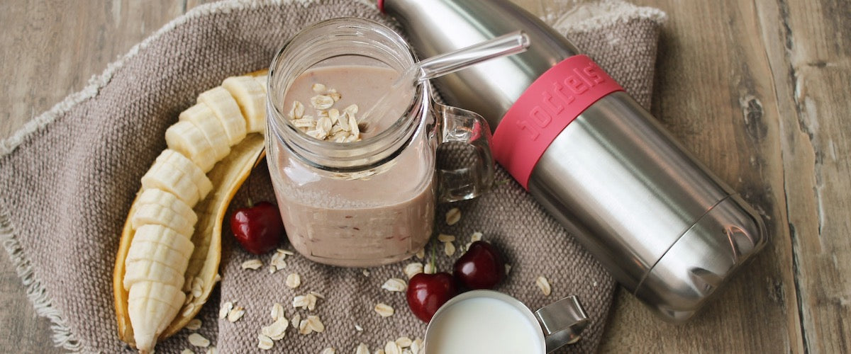 Kirsch-Banane-Frühstücksshake Rezept