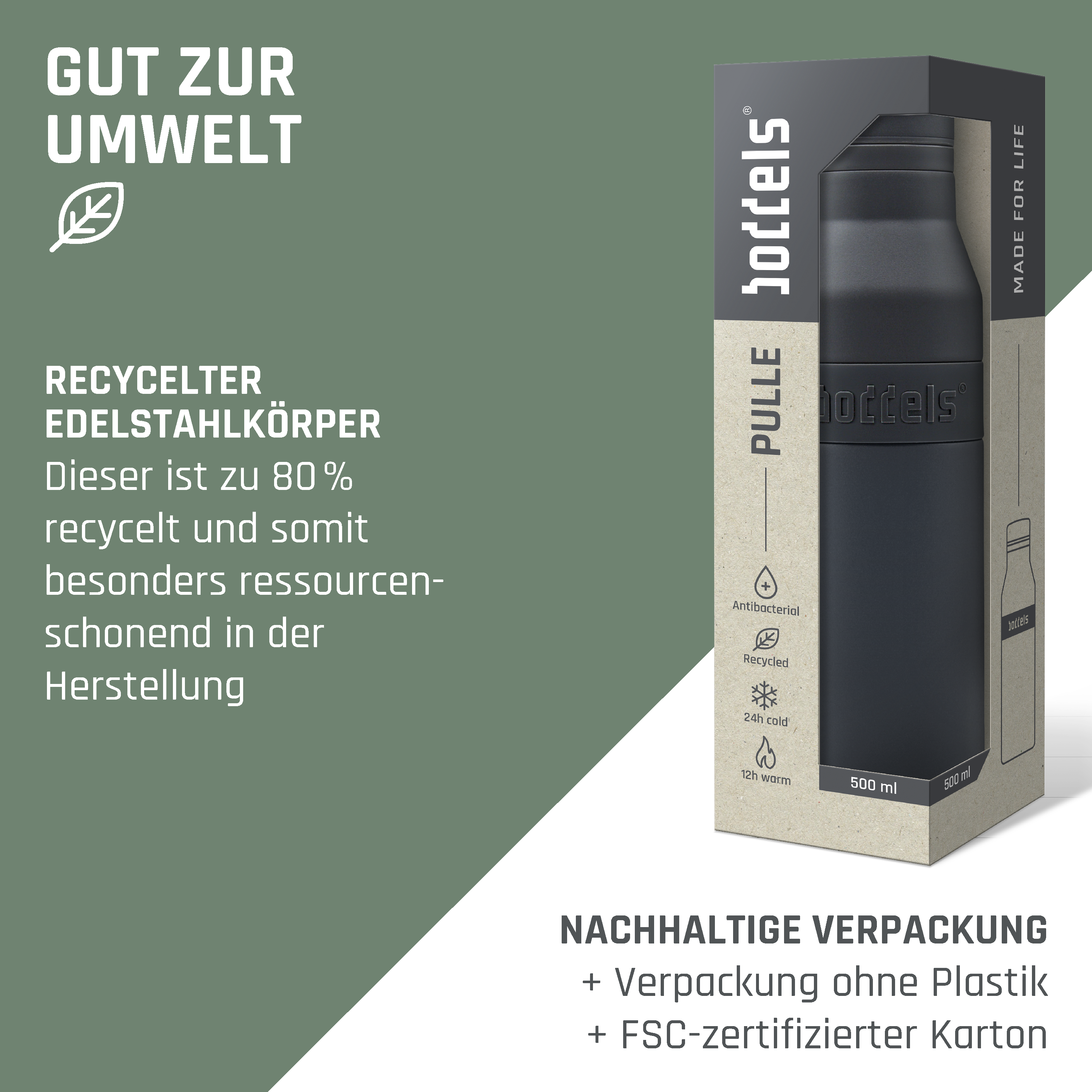 Trinkflasche PULLE 500ml