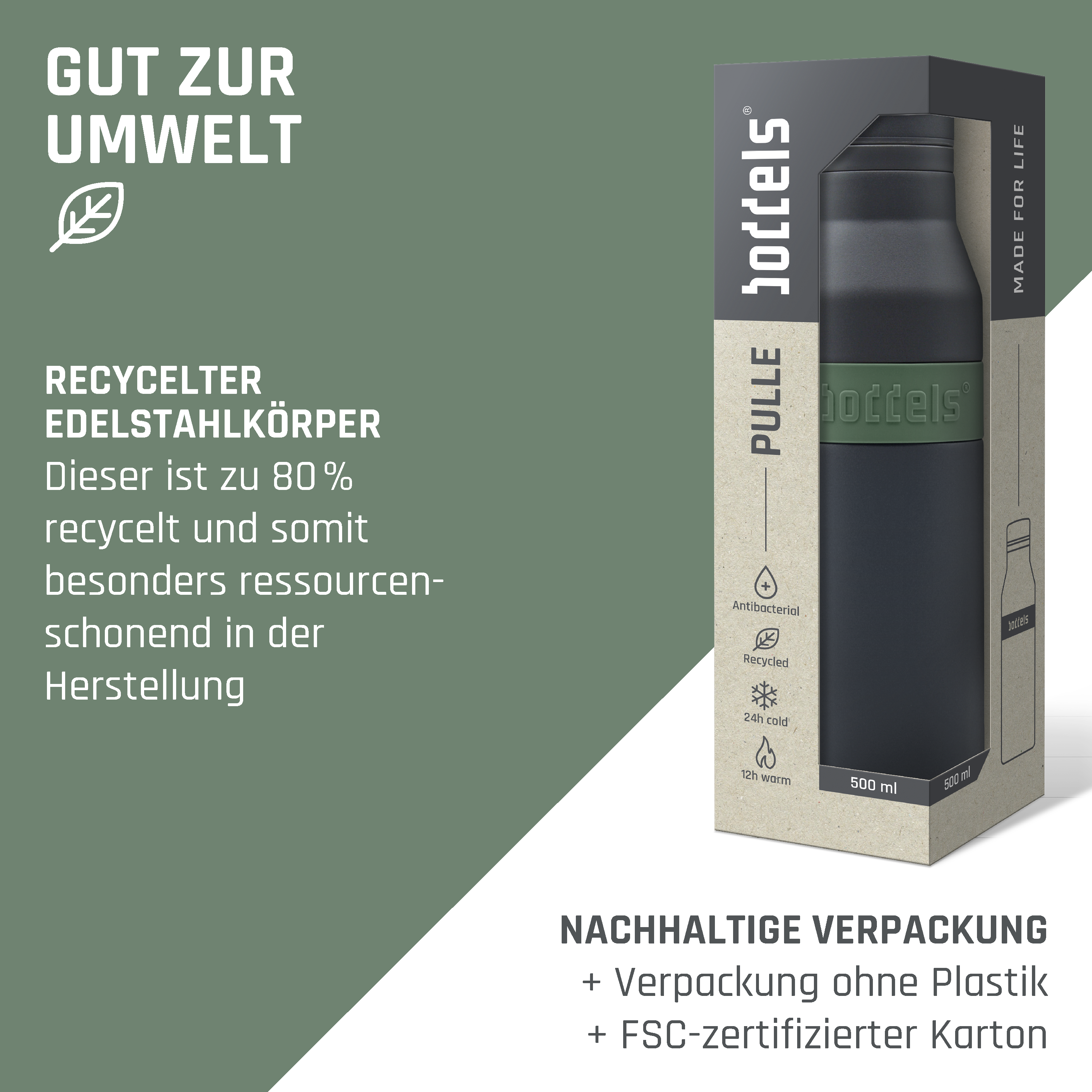 Trinkflasche PULLE 500ml