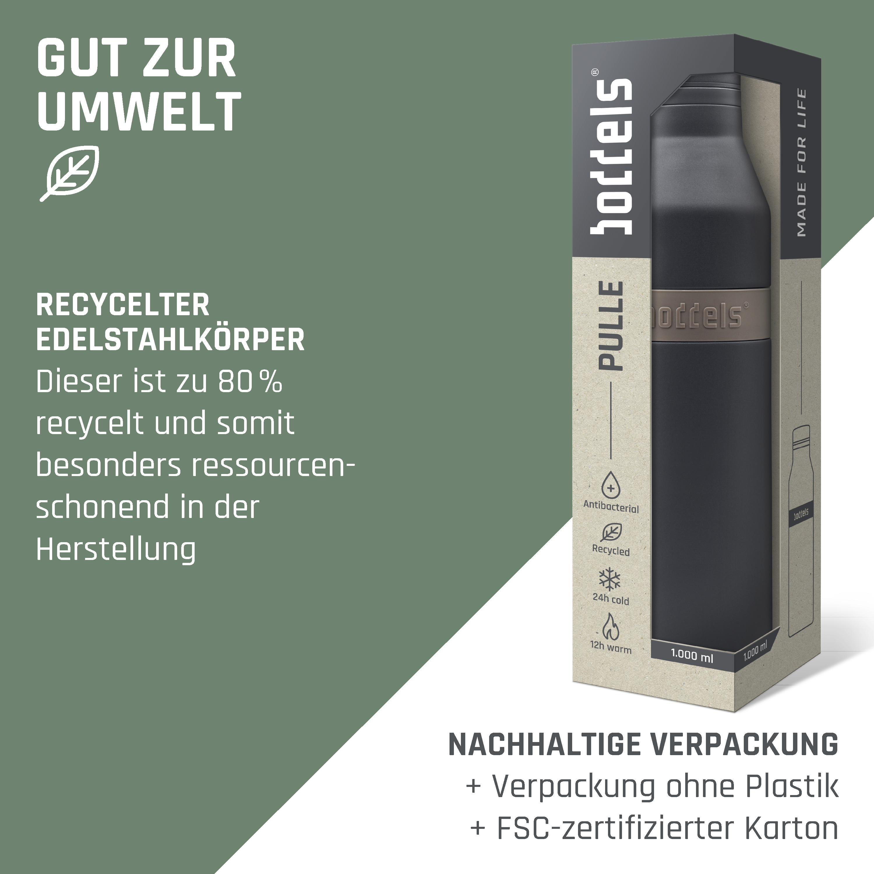 Trinkflasche PULLE 1000ml