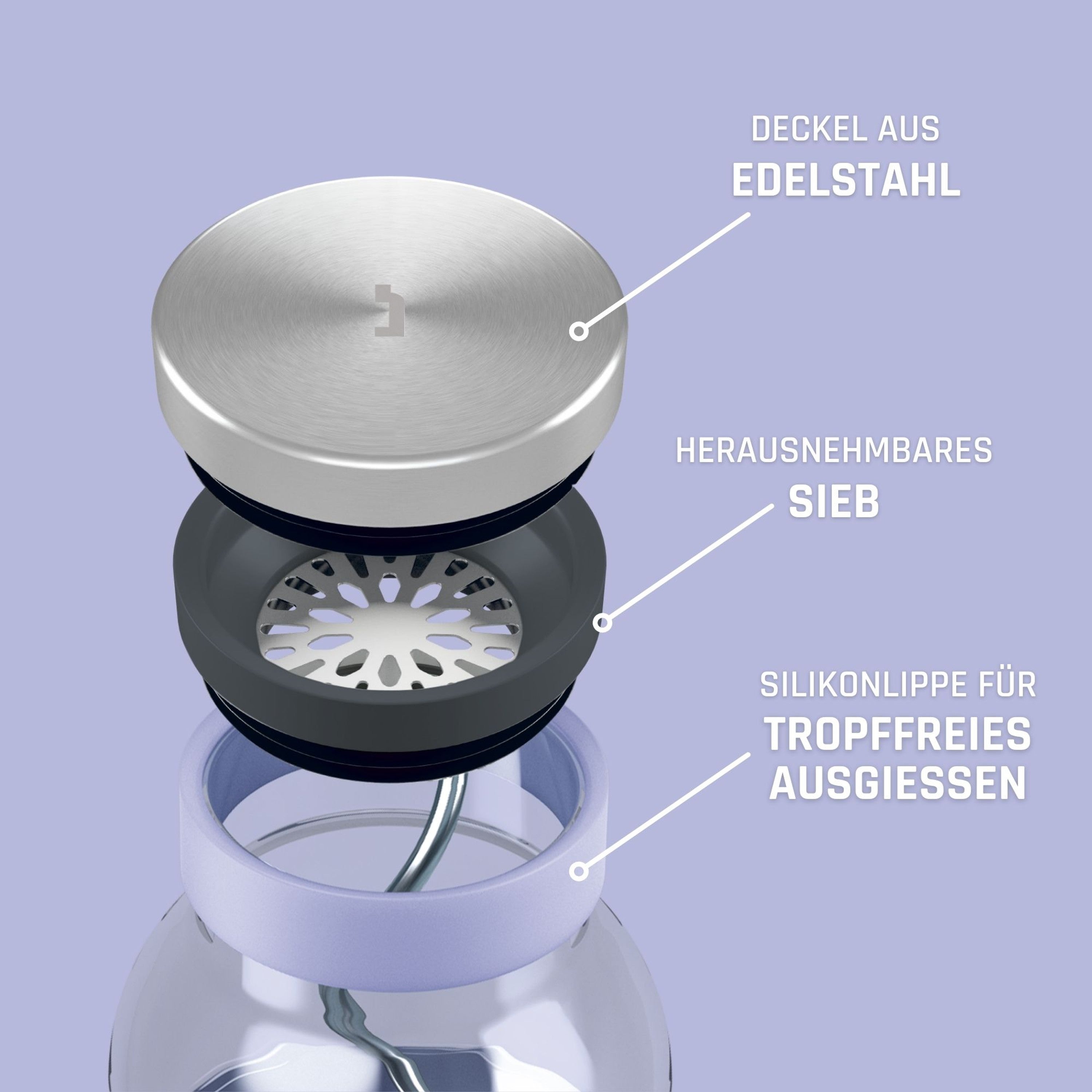 Glaskaraffe SUND 1.100ml